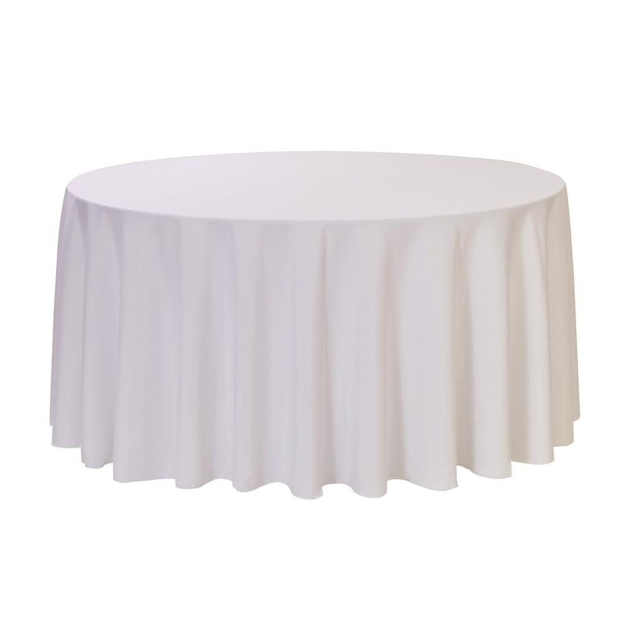 ROUND TABLE WITH TABLECLOTH